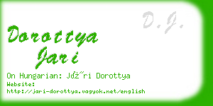 dorottya jari business card